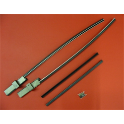68-72 Nova 2dr, Quarter Glass Run Weatherstrip Kit, 4pcs